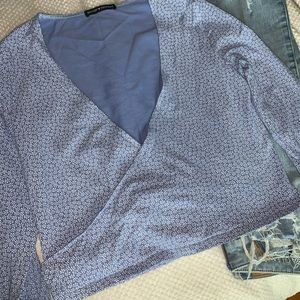 Brandy Melville Floral Twist Top